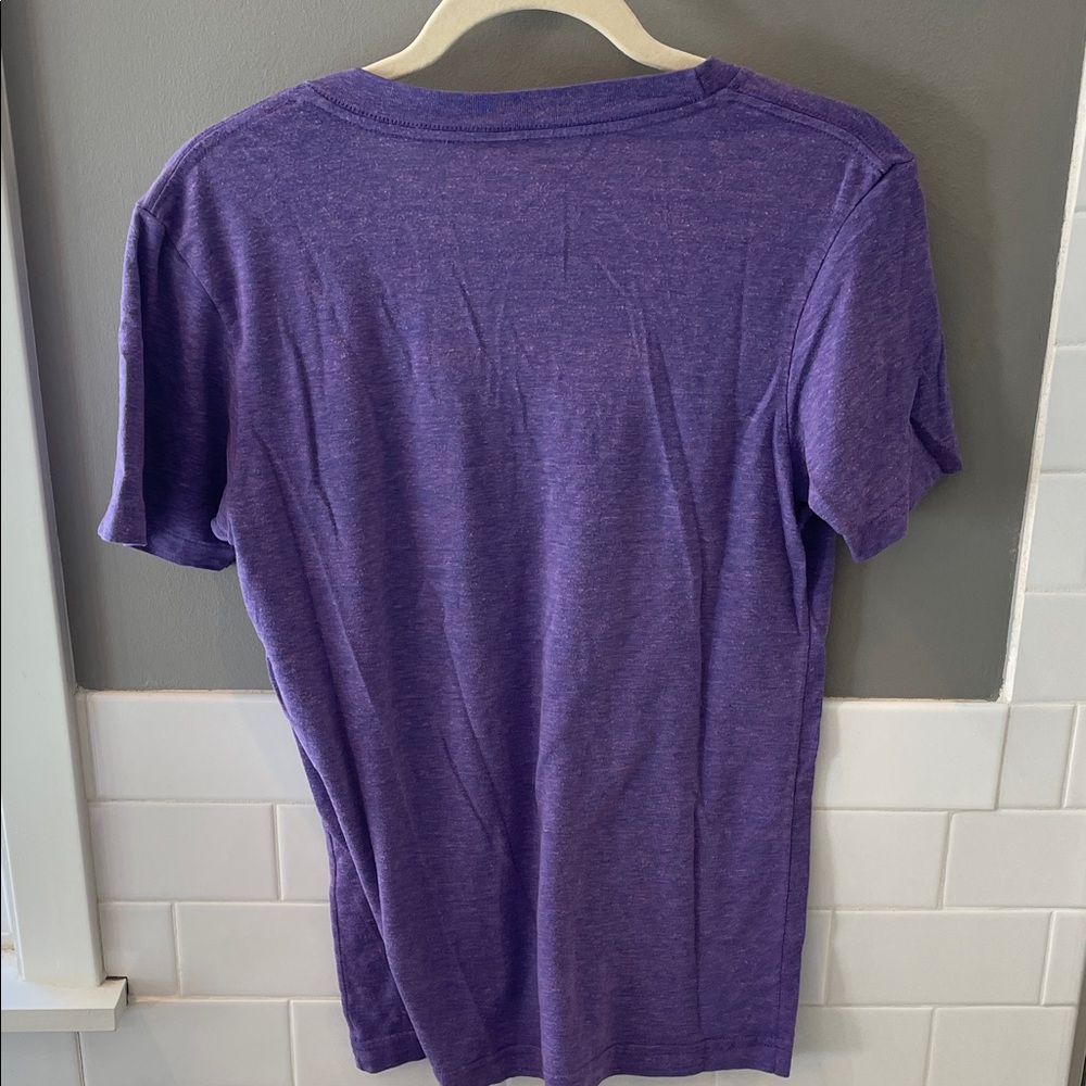 American Apparel Purple V-Neck Tee - Picture 4 of 4